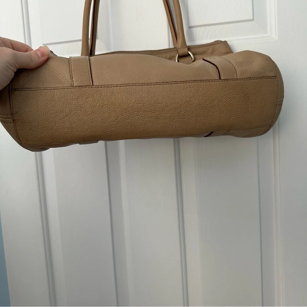 Kate Spade Teegan Berkshire Shoulder Bag Purse Pebble Leather Cafe Tan Beige